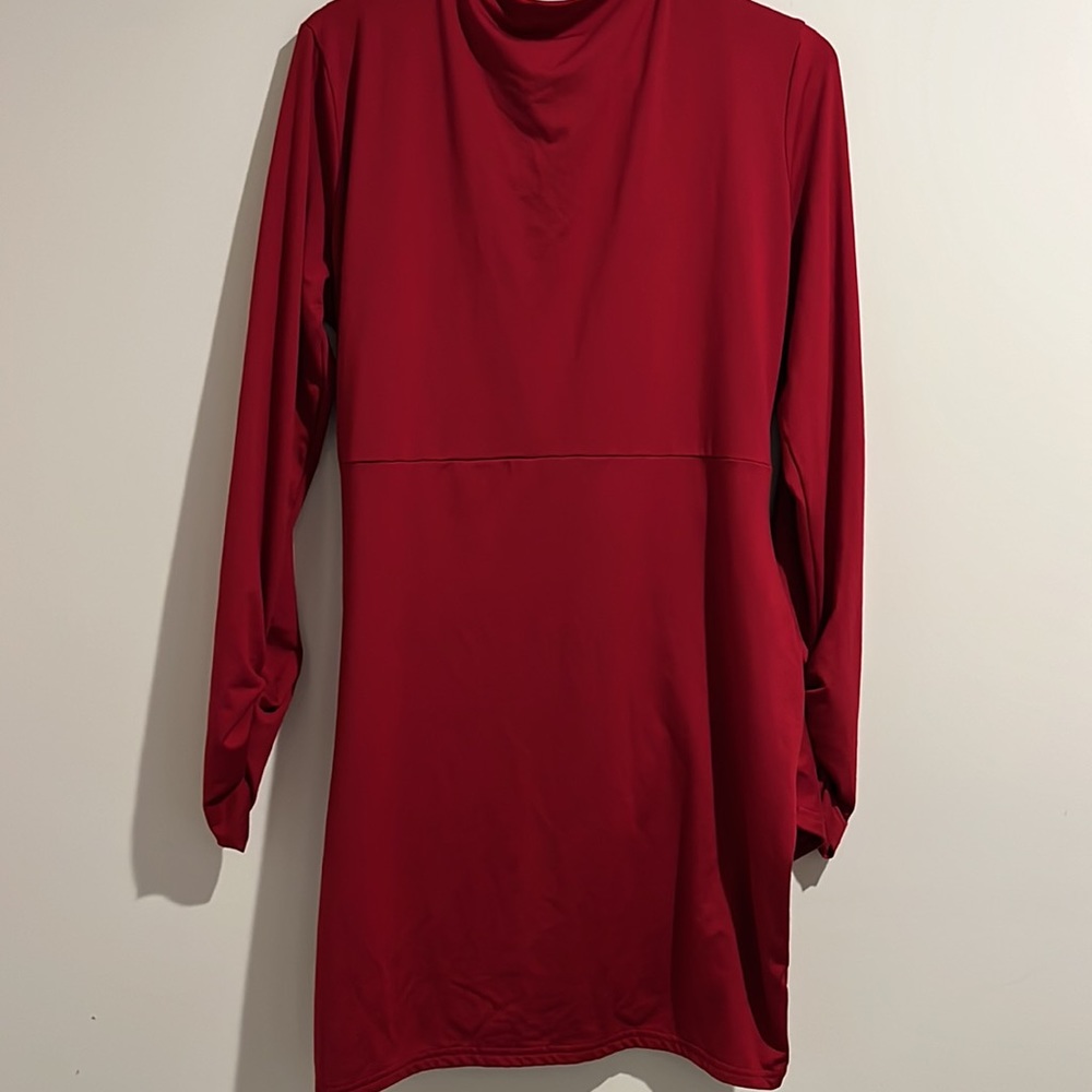 Maroon dress. Size 1X. - Picture 4 of 5